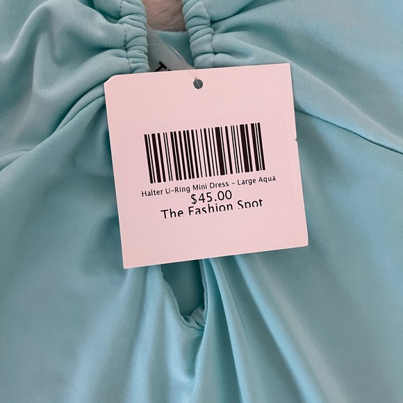 Teal Mini Dress - Picture 3 of 3